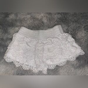 White Lace Shorts